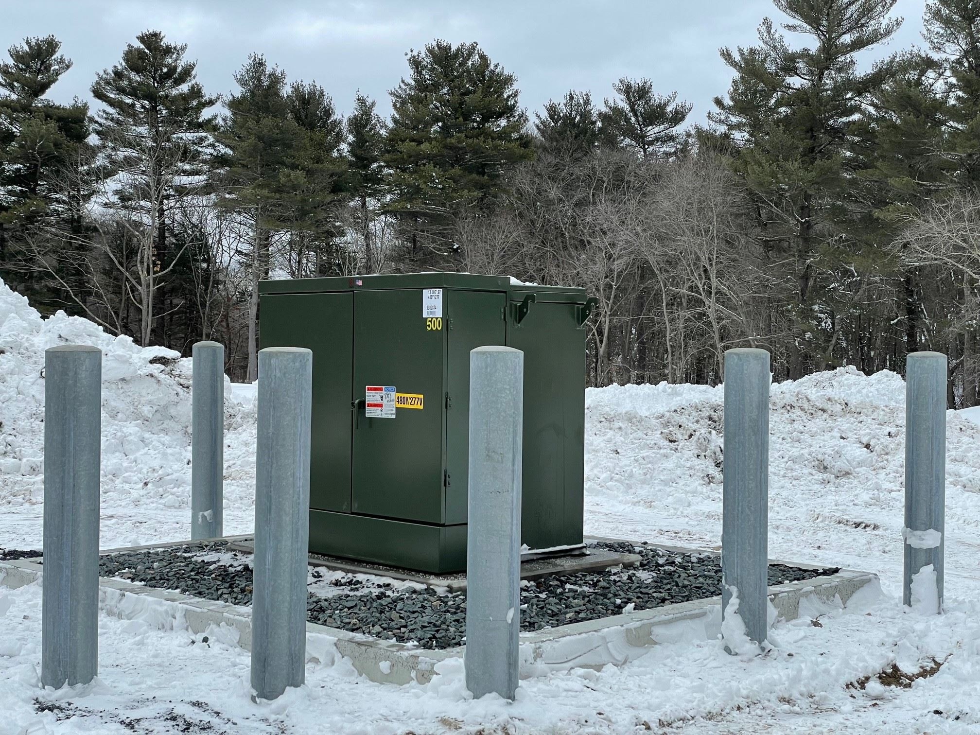 500 KW Transformer Delivered and Set by National Grid